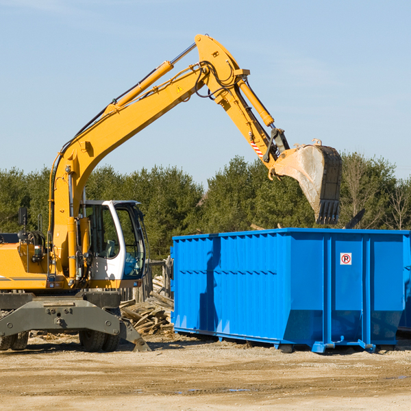 can i choose the location where the residential dumpster will be placed in Maurertown VA